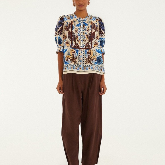 Farm Rio: Sand Nature Land Blouse - Picture 12 of 12